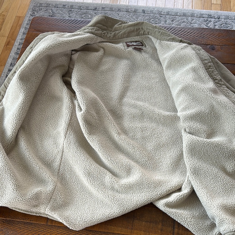 Levi's Khaki Sherpa-Lined Jacket XL - Picture 5 of 8